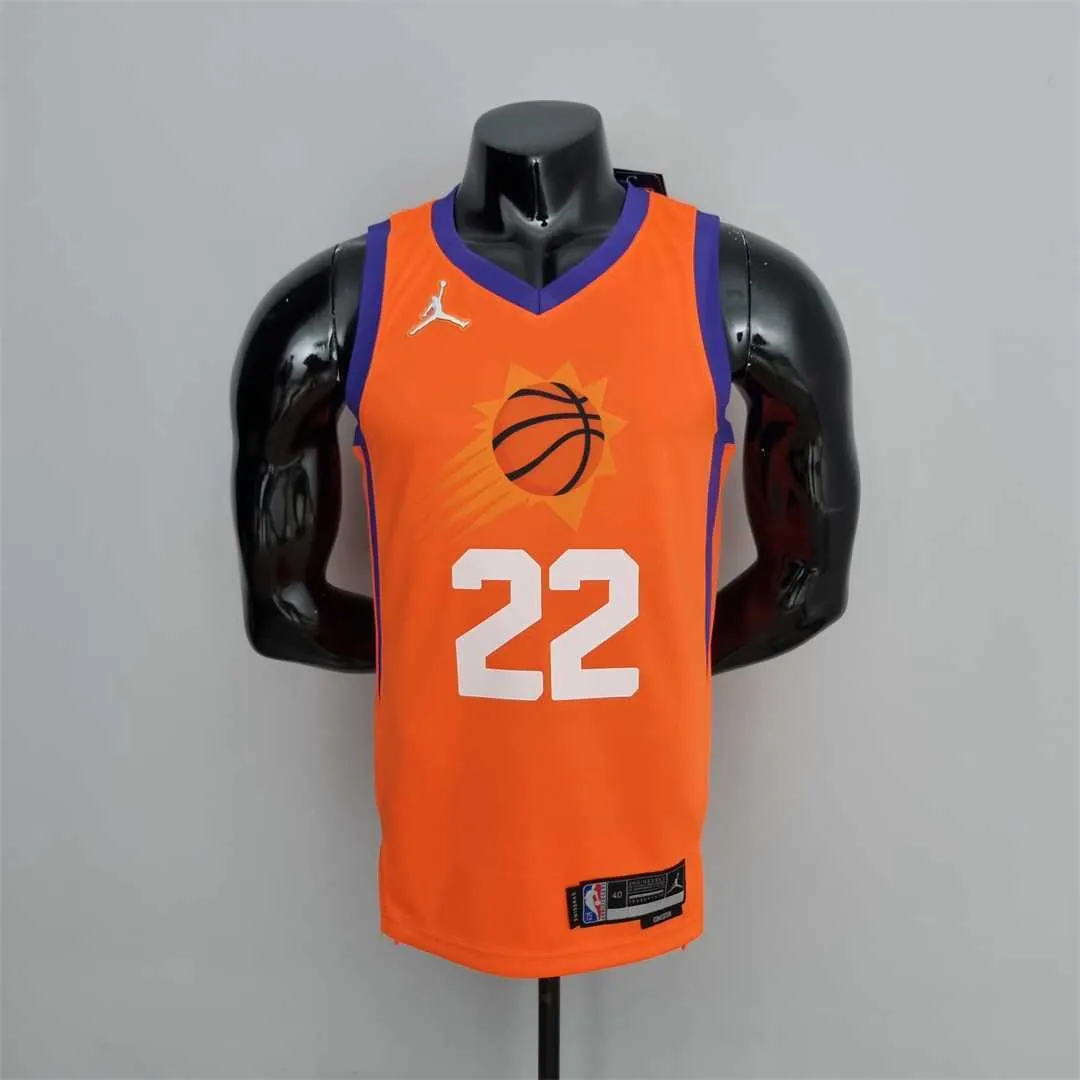 75th Anniversary AYTON#22 Phoenix Suns Jordan Theme Orange NBA Jersey 10