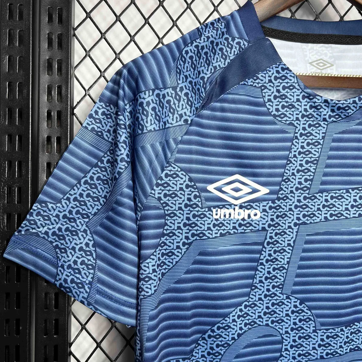 24-25 Santos Training Blue Kit Soccer Uniform AAAAJersey Dropshiping Yupoo 3