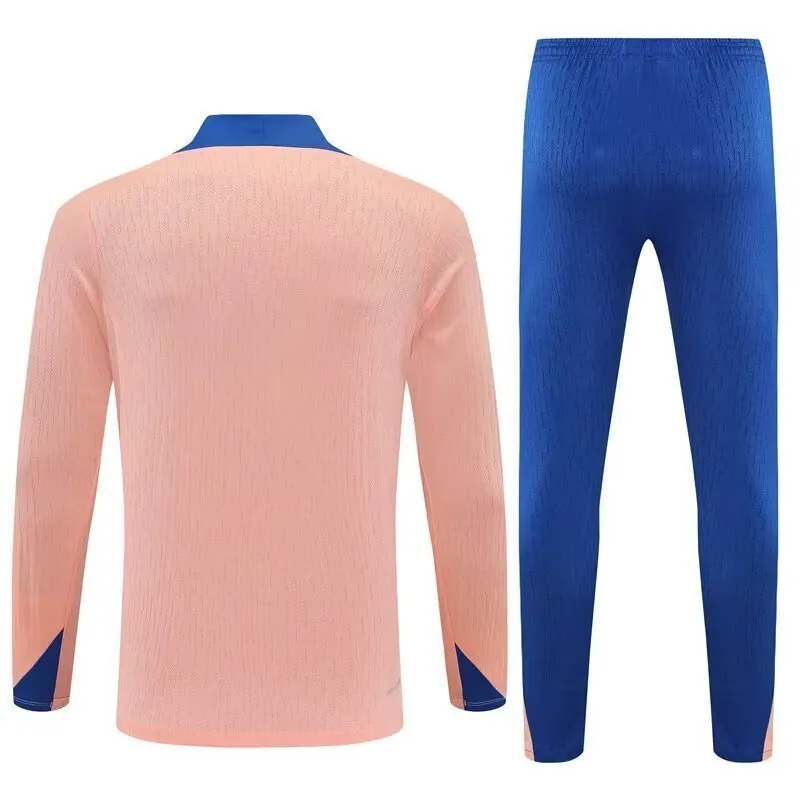 25-26 France Orange Training Kits Long Football Tracksuits 2