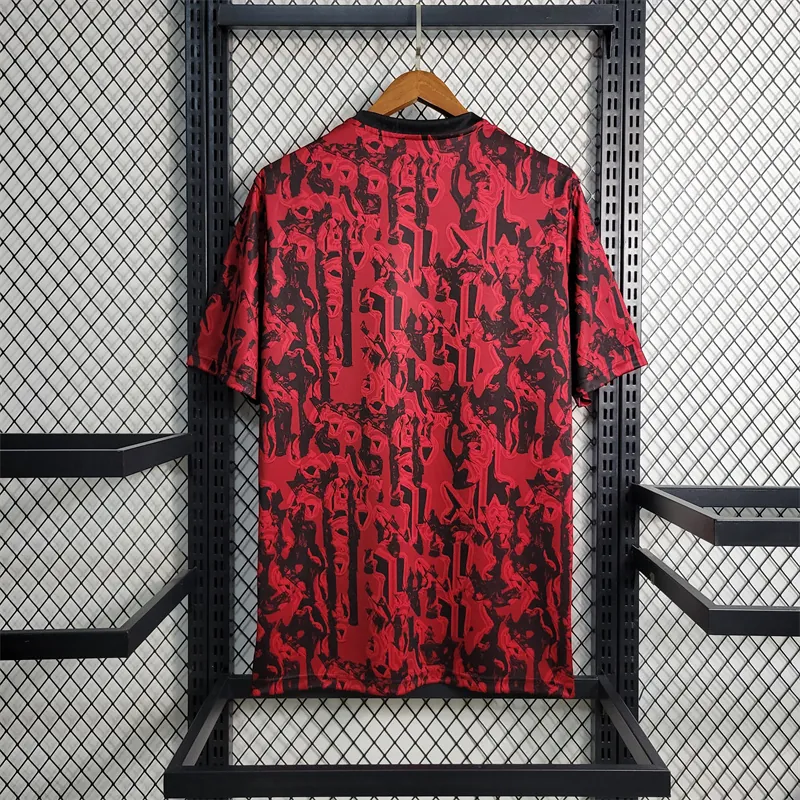 23-24 Manchester United Red Black Training Suit Size S-XXL 1