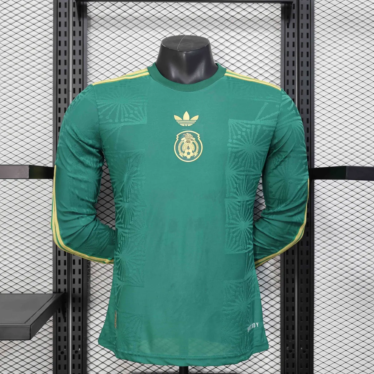 2025 Mexico Gold Cup Green Long Sleeve Kit Player Version Shirt AAAAJersey Supply Yupoo 2