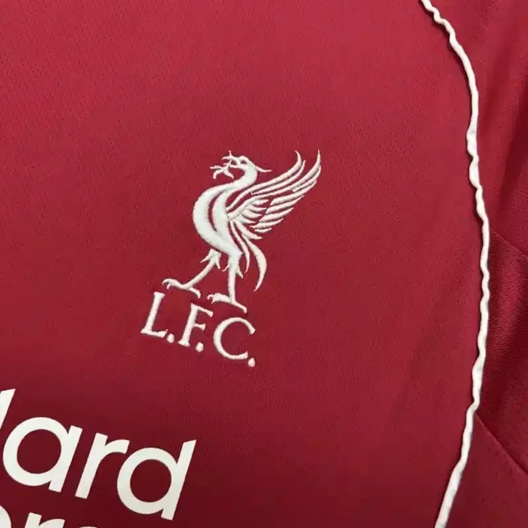 25-26 Liverpool Home Long Sleeve Kit Football Apparels AAAAJersey Wholesale Yupoo 2