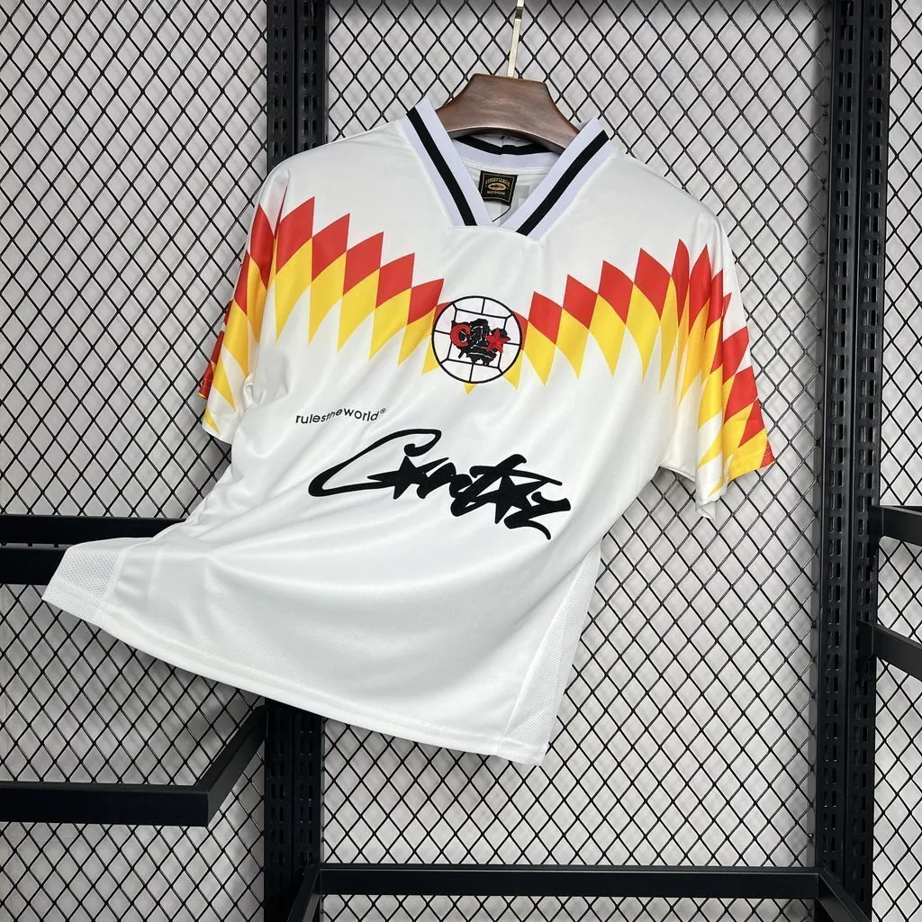 95-96 Club America White Retro Corteiz Special Kit Vintage Shirt Soccer AAAAJersey Yupoo 4