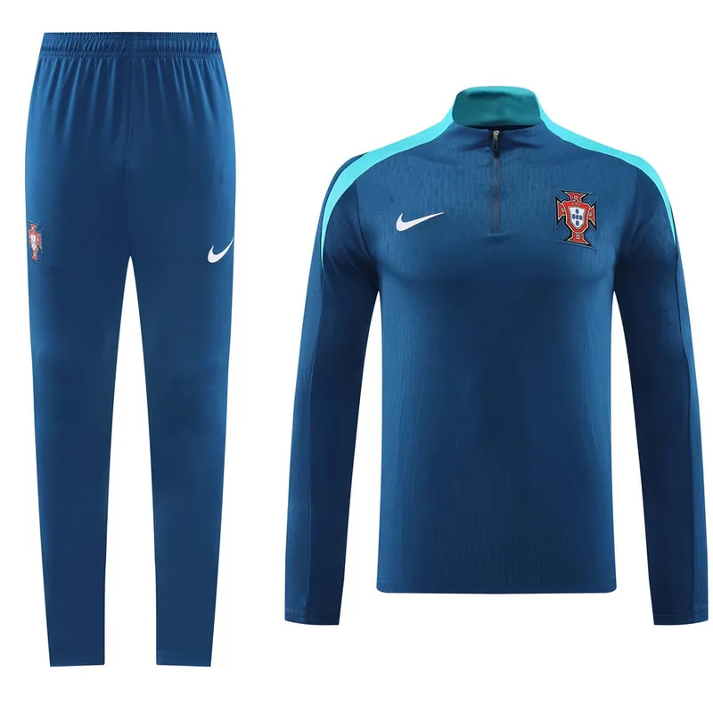 2024 Portugal Long Sleeve Training Suit Football Shirts 4