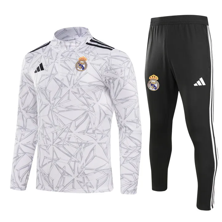 24-25 Real Madrid Long Sleeve Training Suit Football Shirts 3