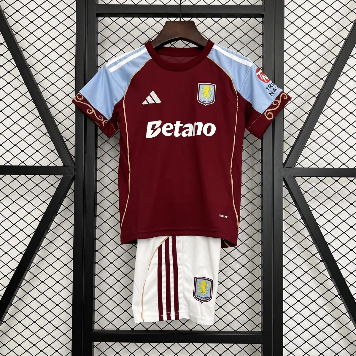 25-26 Aston Villa Home Kid Kits Youth Apparels Football AAAAJersey Supply Yupoo 5