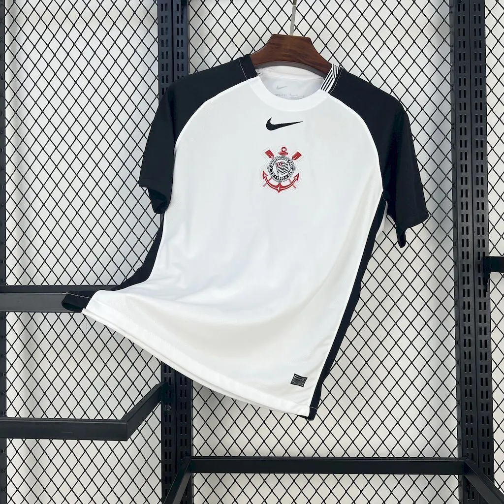 25-26 Corinthians Home Kit Soccer T-Shirt AAAAJersey Yupoo 6