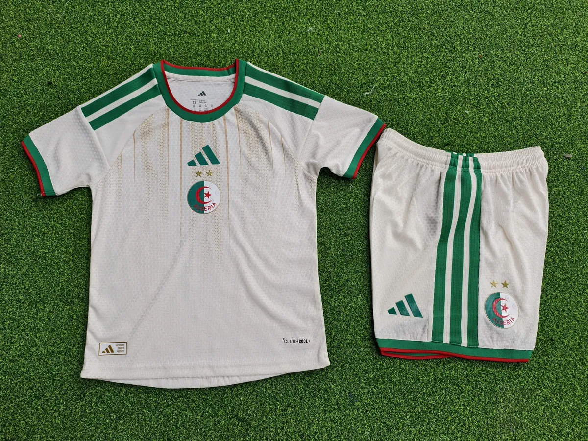 World Cup 2026 Algeria Home Kids Kit Soccer Player Version Children Sets AAAAJersey Supply Yupo 4