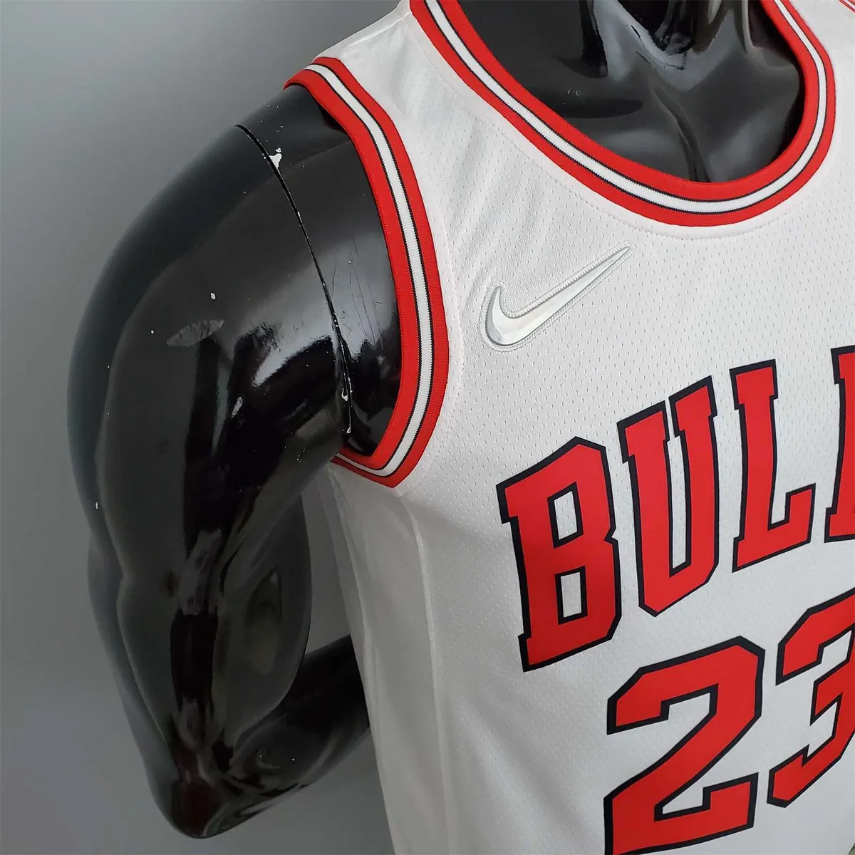 75th Anniversary Jordan #23 Bulls White 8