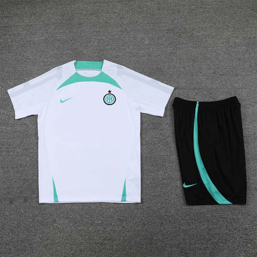 22-23 Inter Milan Training Wear Short Sleeve Kit White 14