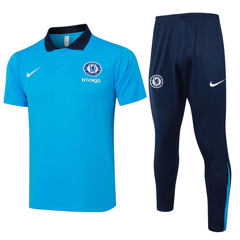24-25 Chelsea Polo Football Shirts 4