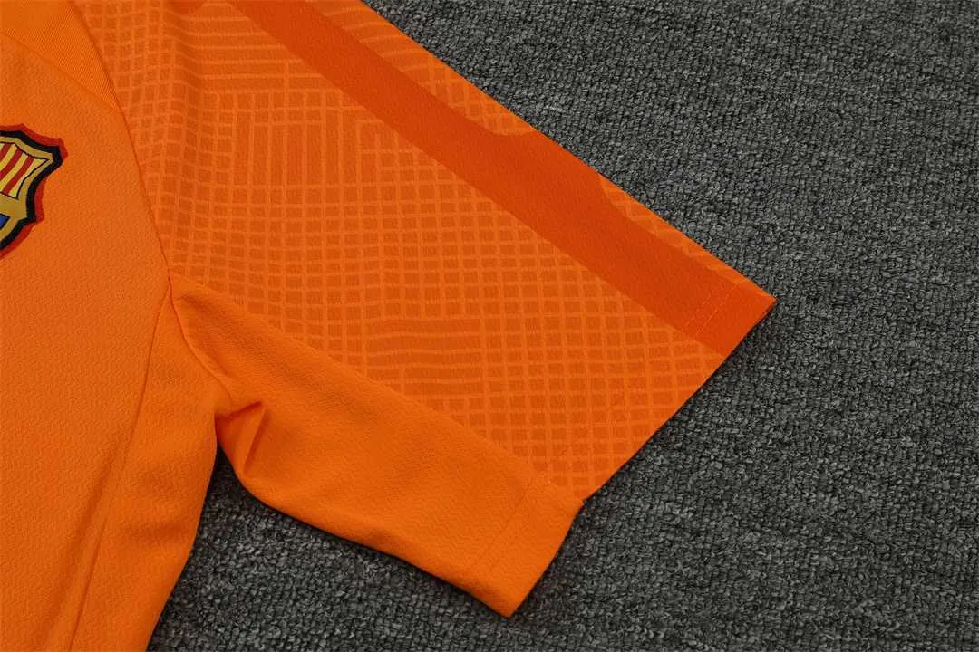22-23 Barcelona training suit short sleeve kit orange 15
