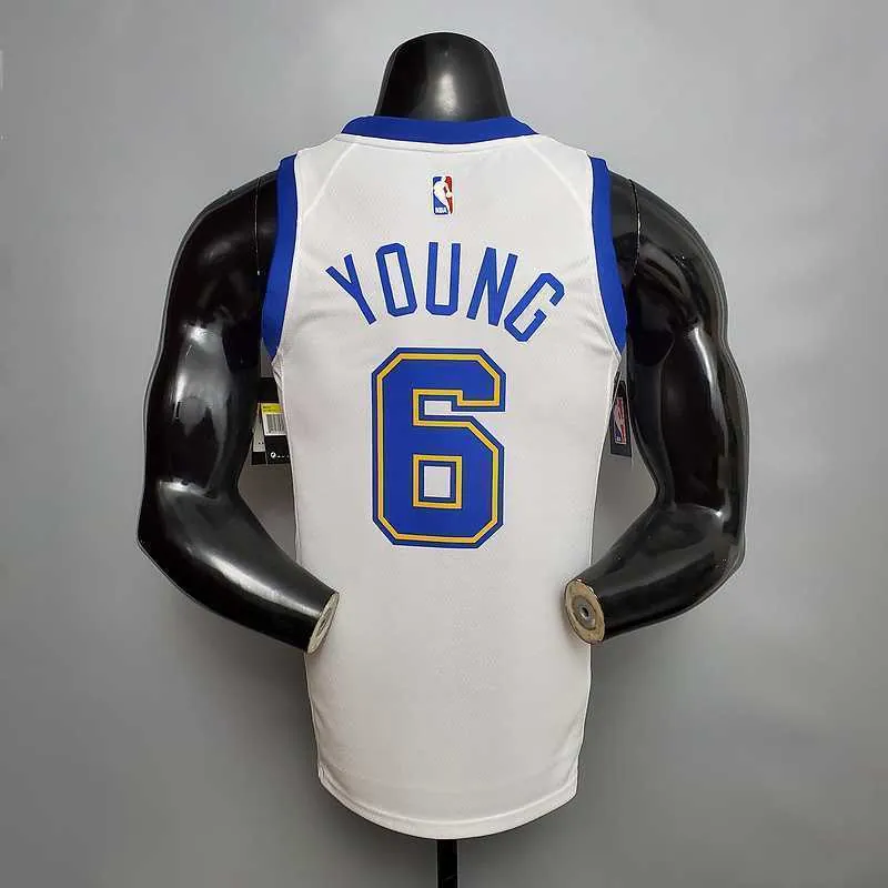 Retro version YOUNG#6 Golden State Warriors white 6
