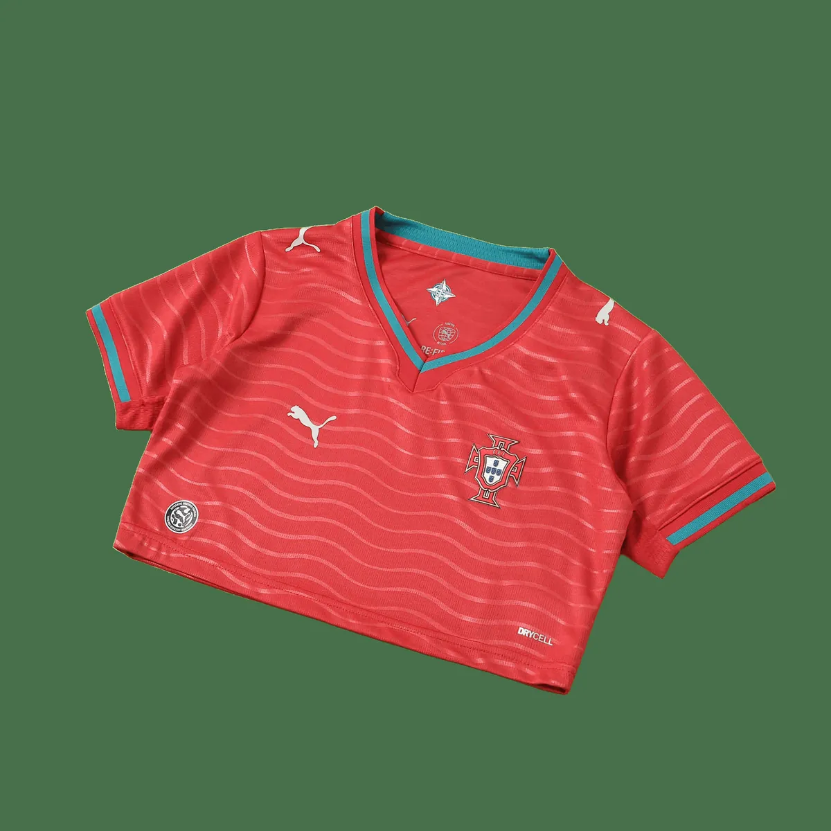 2026 FIFA World Cup Portugal Women Home Cropped Jersey AAAAJersey Supply Yupoo 8