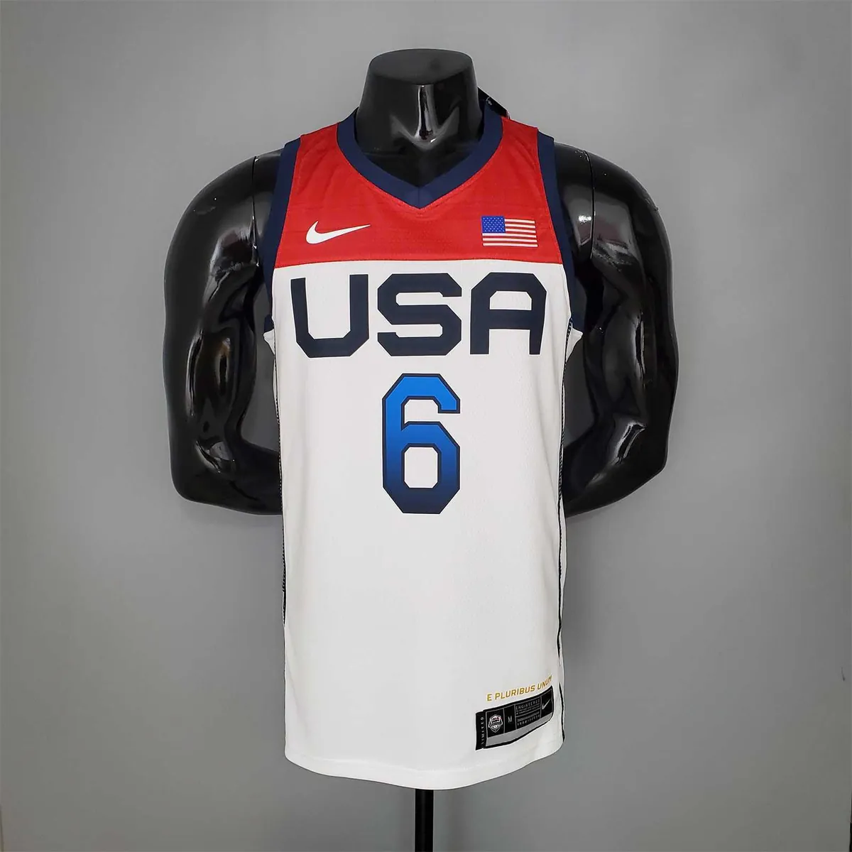2021 Olympic Games LILLARD#6 USA Team USA White Red 8