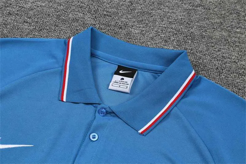Atletico Madrid Polo sky blue with red and white 11