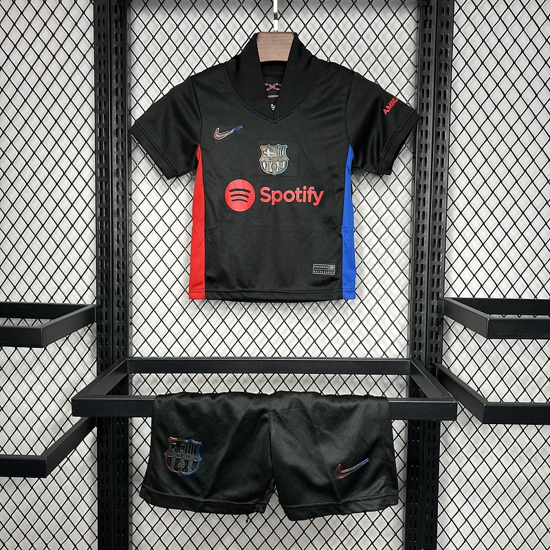 24-25 Barcelona Away Kid Kits Youth Apparels AAAAJersey Supplier Yupoo 3
