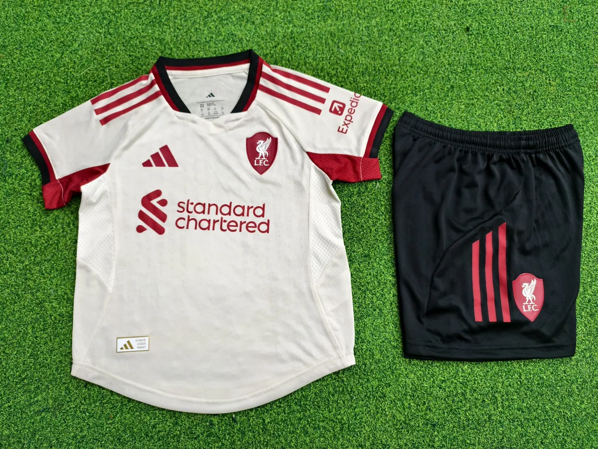 25-26 Liverpool Away Kid Kits Player Version Youth Apparels AAAAJersey Supply Yupoo 3