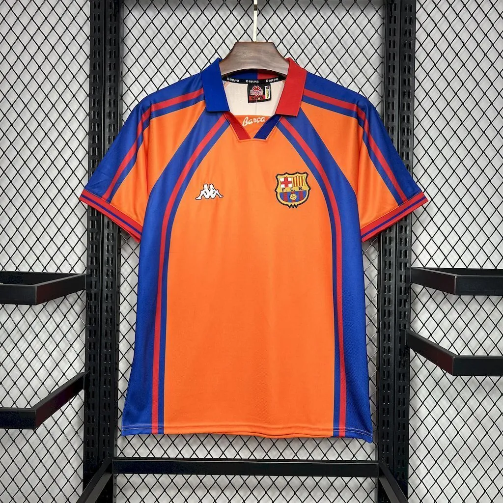98-99 Barcelona Away Retro Kit Vintage Shirt Soccer AAAAJersey Yupoo 7