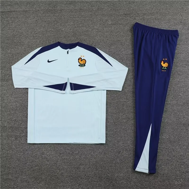 2024 France Long Sleeve Tracksuit Training Suits Soccer Jerseys Yupoo 1