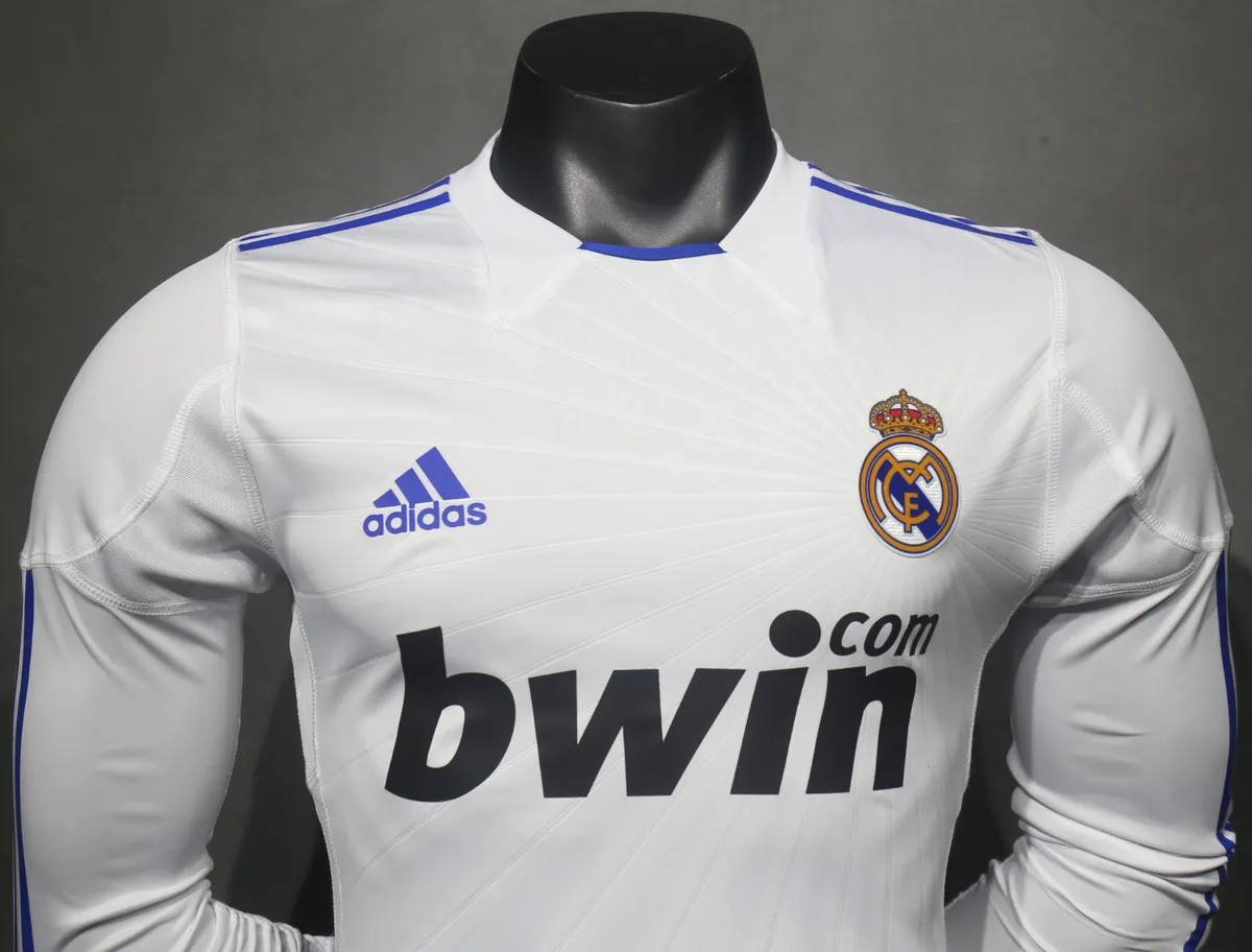 10-11 Real Madrid Home Retro Kit Vintage Player Version Long Sleeve Shirt AAAAJersey Dropship Y 6