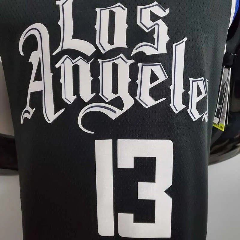 New George #13 Los Angeles Clippers Black 5