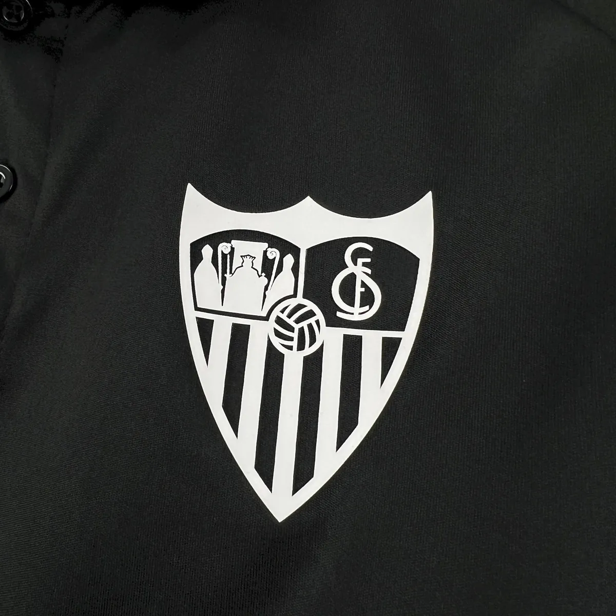 25-26 Sevilla Black Travel Polo Football T-Shirt AAAAJersey Wholesale Yupoo 3