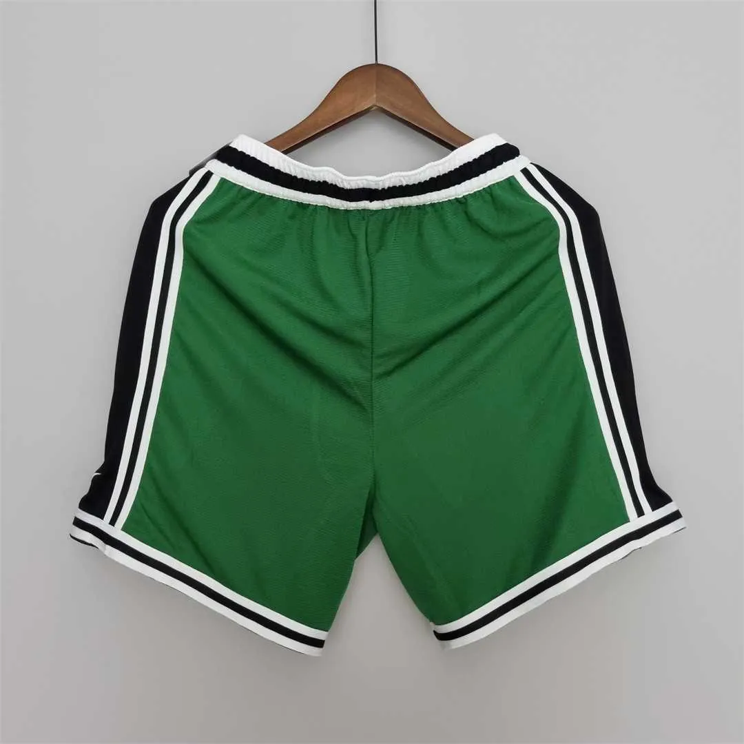 2022 Boston Celtics NBA US Training Shorts Green Black 4