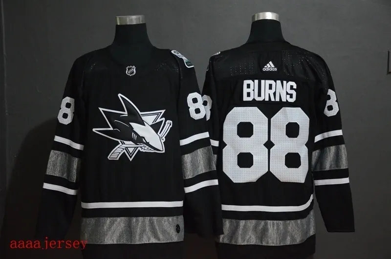 2019 San Jose Sharks all star ice hockey jersey M-3XL 圣何塞鲨鱼队全明星冰球服 2