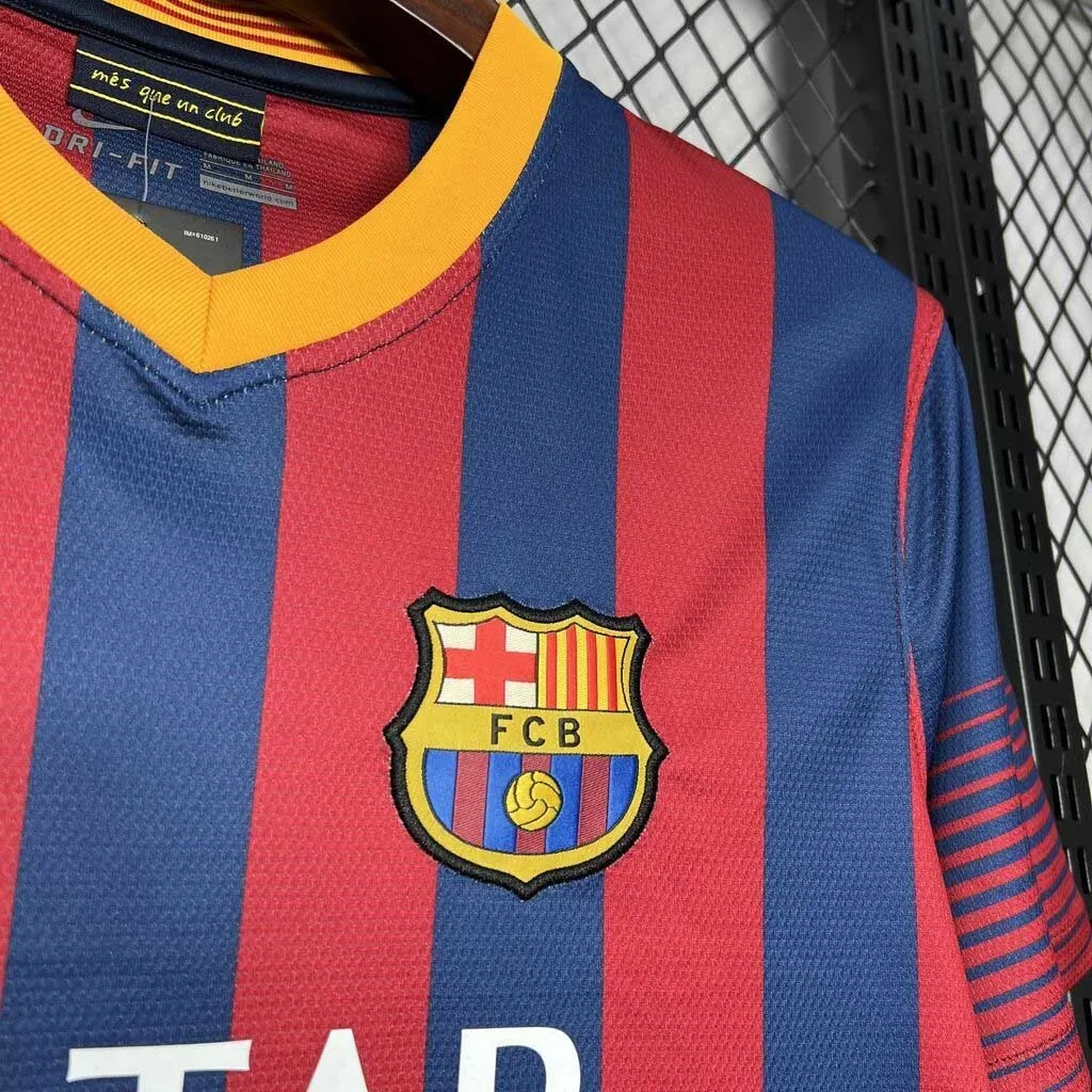 13-14 Barcelona Home Retro Kit Vintage Shirt Sport AAAAJersey Yupoo 3