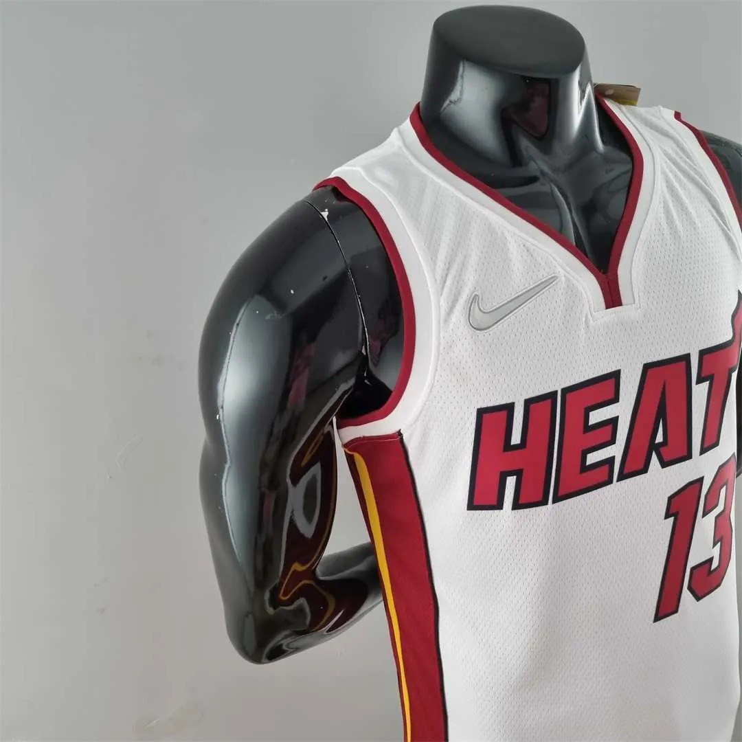 75th Anniversary Miami Heat ADEBAYO#13 White NBA Jersey 9