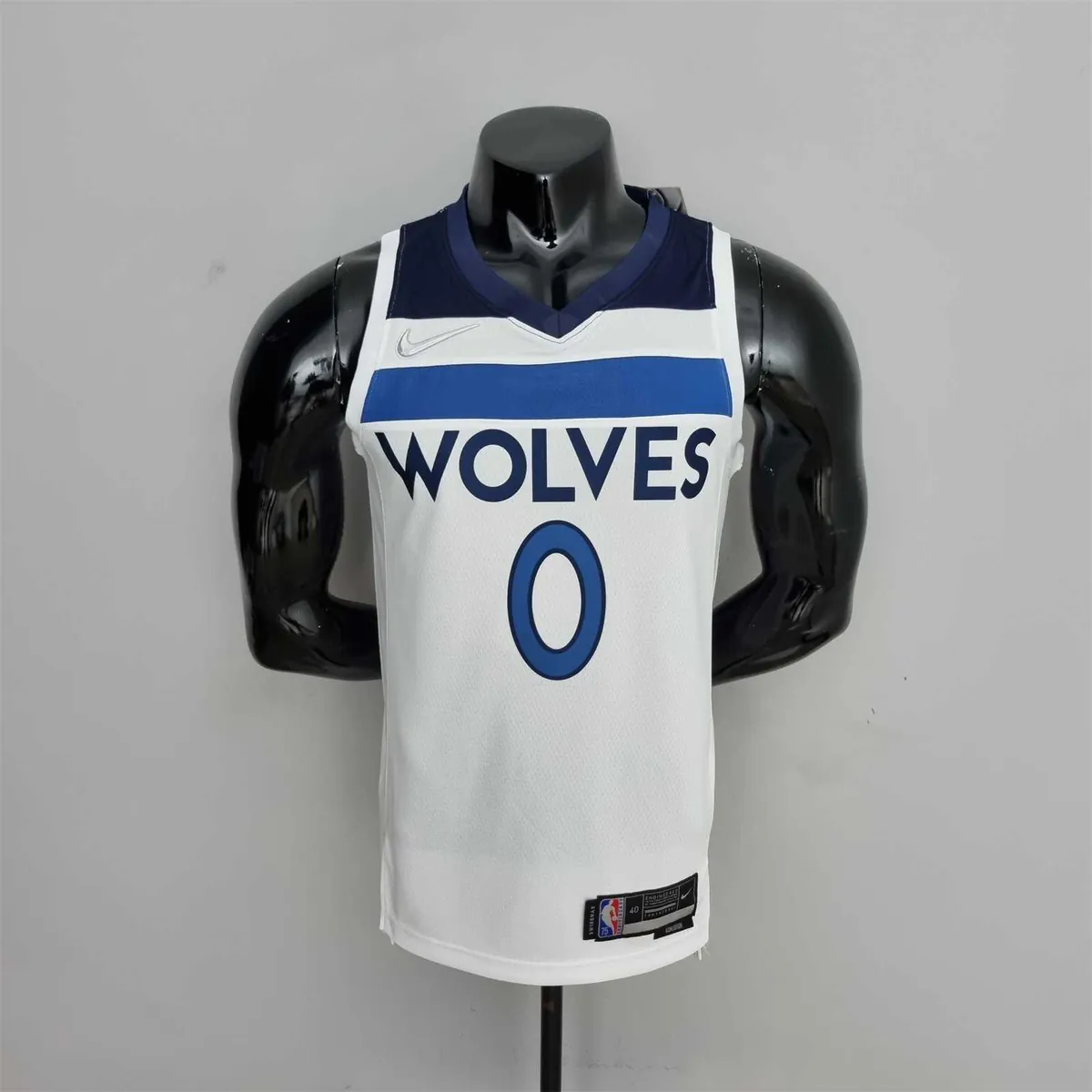 75th Anniversary Minnesota Timberwolves Russell #0 Royal White NBA Jersey 9