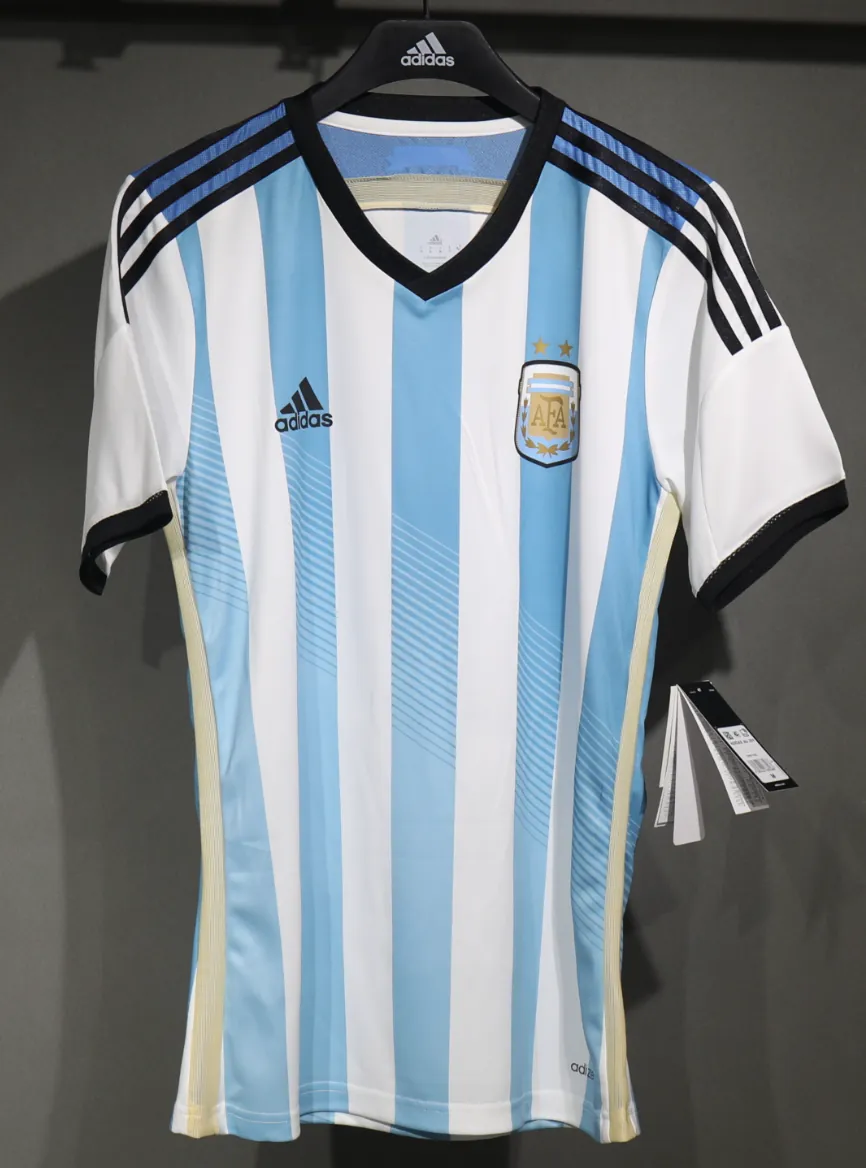 2014 Argentina World Cup Home Retro Kit Vintage Player Version Sino Shirt AAAAJersey Dropship Y 4