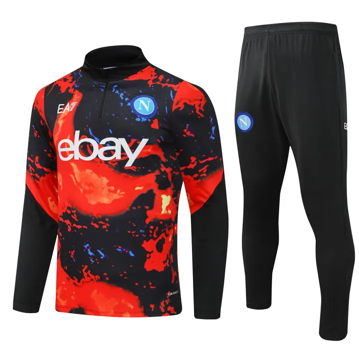 24-25 Napoli Long Sleeve Training Suit Football Shirts 4