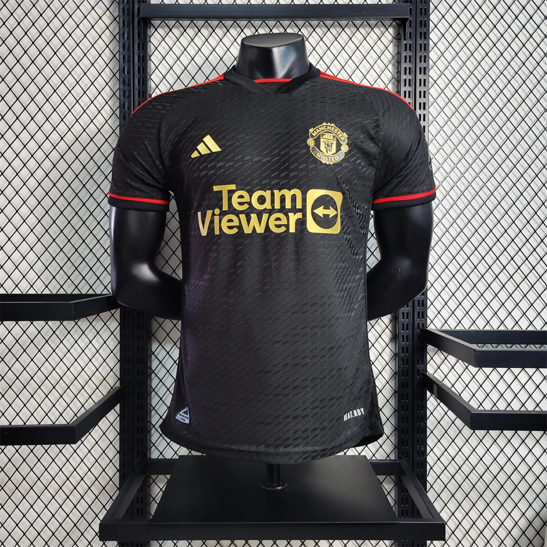 23-24 Manchester United Black Special Edition Player Version Size S-XXL 11