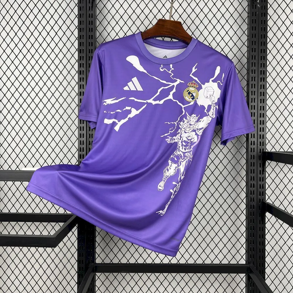 25-26 Real Madrid Pre-Match Football T-Shirt AAAAJersey Wholesale Yupoo 1
