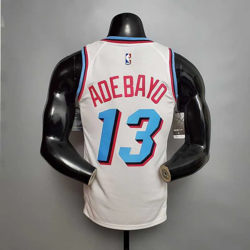ADEBAYO#13 Miami Heat V-neck White 8