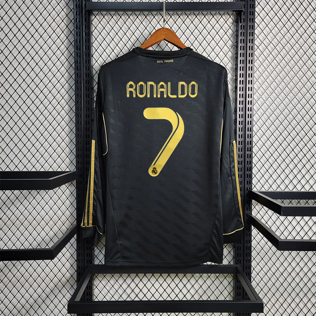 11-12 Real Madrid away black long sleeve 12