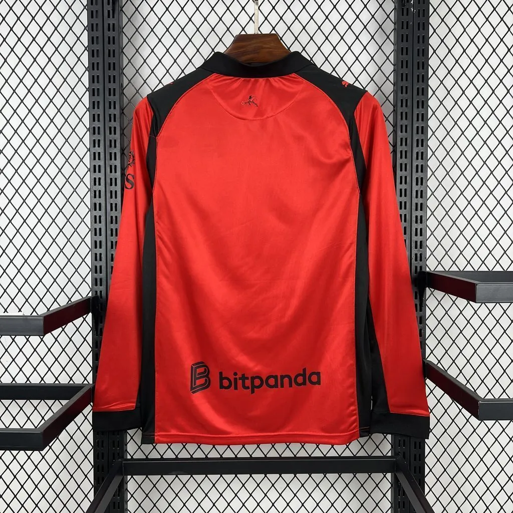 26-27 AC Milan Mens Fourth Away Kit Football Long Sleeve T-Shirt AAAAJersey Supply Yupoo 2