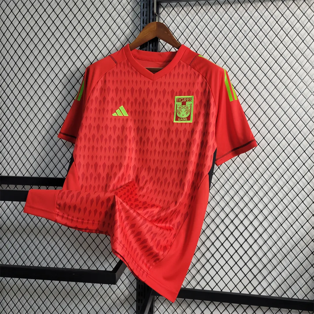 23-24 Tigres UANL Red Goalkeeper Red Kit Soccer Jerseys Yupoo 4