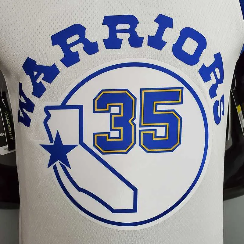 Retro version DURANT#35 Golden State Warriors white 2