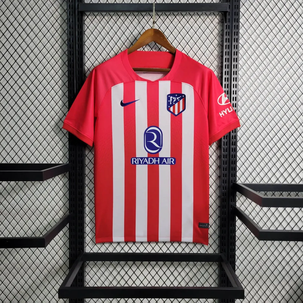 23-24 Atletico Madrid Home S-4XL Cheap Football Kit 6