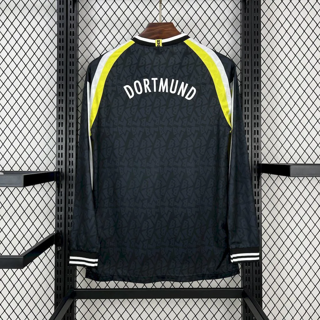 95-96 Dortmund Away Retro Kit Long Sleeve Vintage Shirt AAAAJersey Supplier Yupoo 3