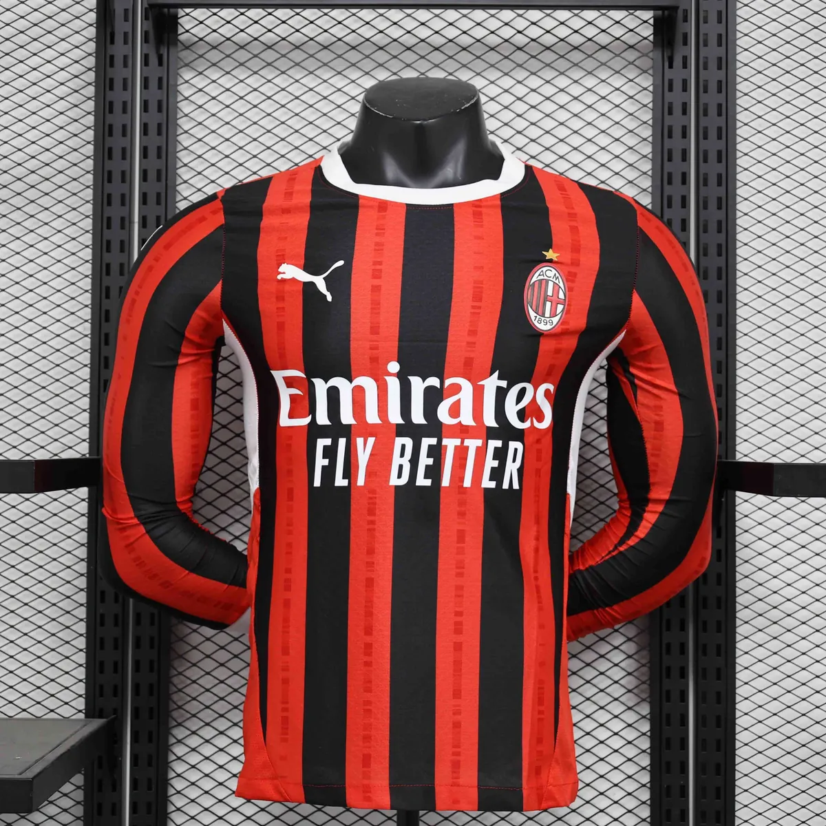 24-25 AC Milan Home Long Sleeve Player Version Shirt Sport AAAAJersey Yupoo 5