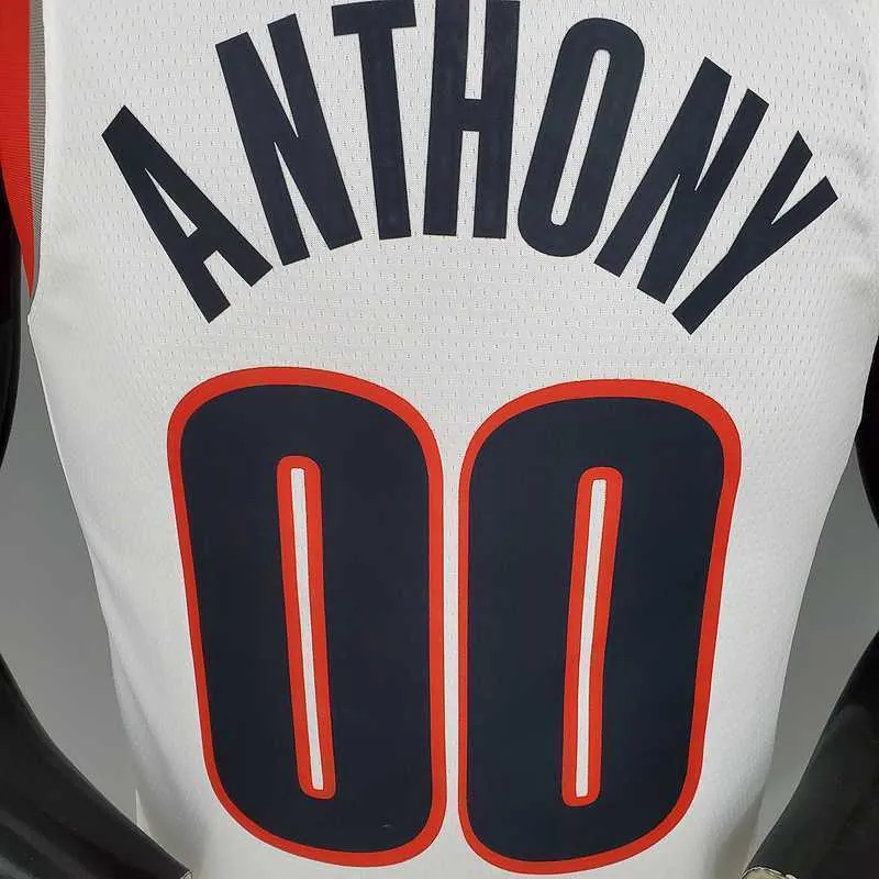 2021 ANTHONY#00 Trail Blazers HOME white 7