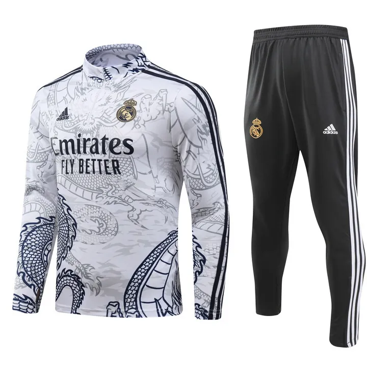 23-24 Real Madrid Long Sleeve Kits Dragon Special Edition Training Suits Soccer Jerseys Yupoo 3