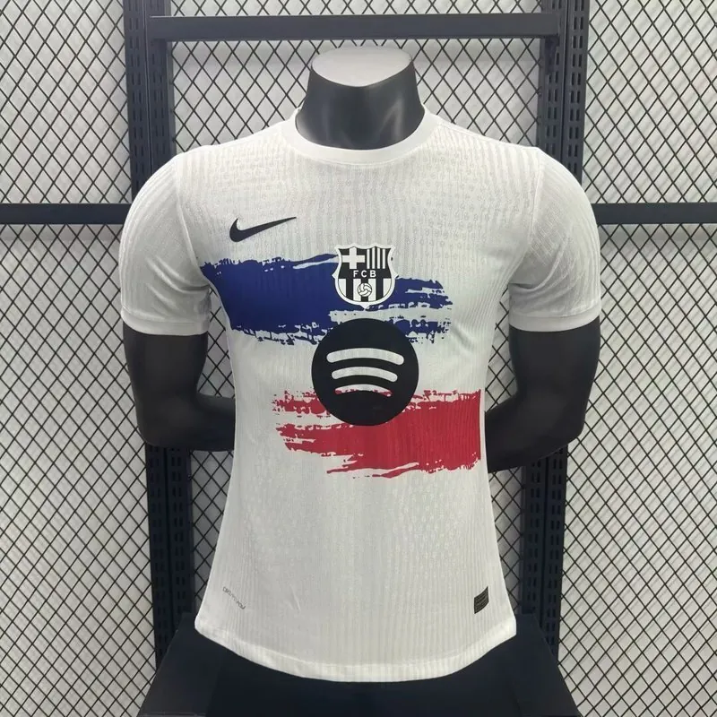 25-26 Barcelona White Special Edition Kit Player Version Shirt AAAAJersey Wholesale Yupoo 2