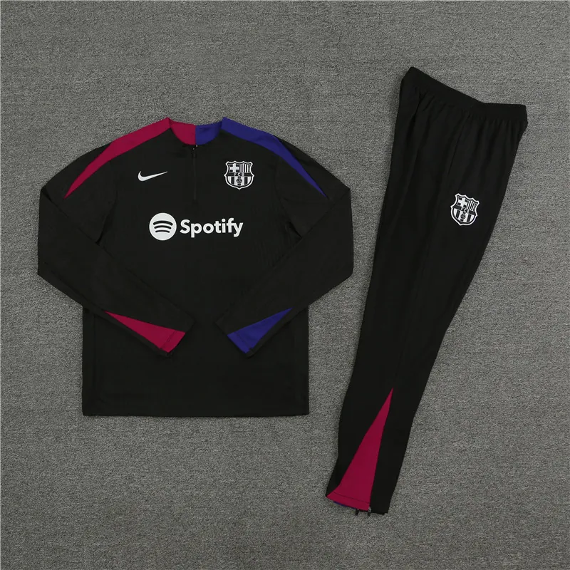 24-25 Barcelona Player Long Sleeve Training Suit Football Shirts 1