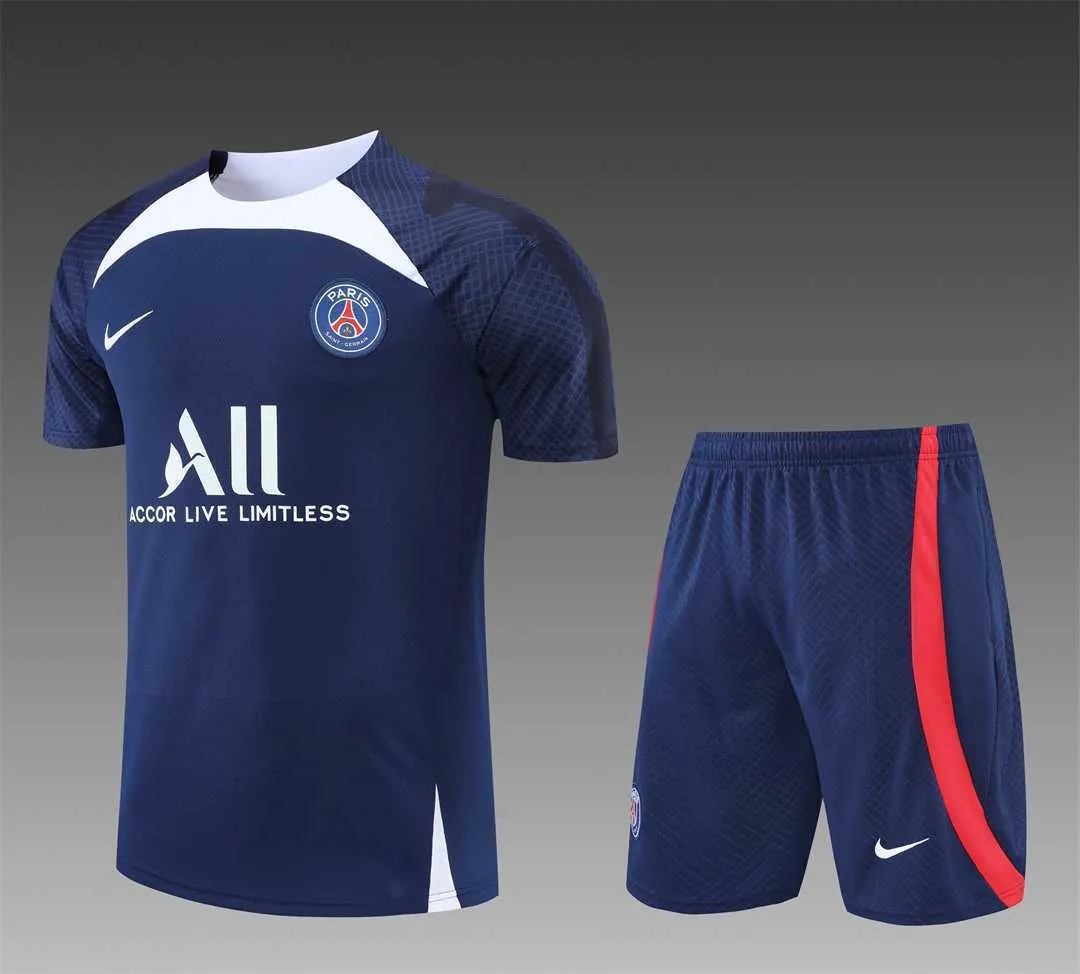 22-23 PSG Training Short Sleeve Kit Blue 20