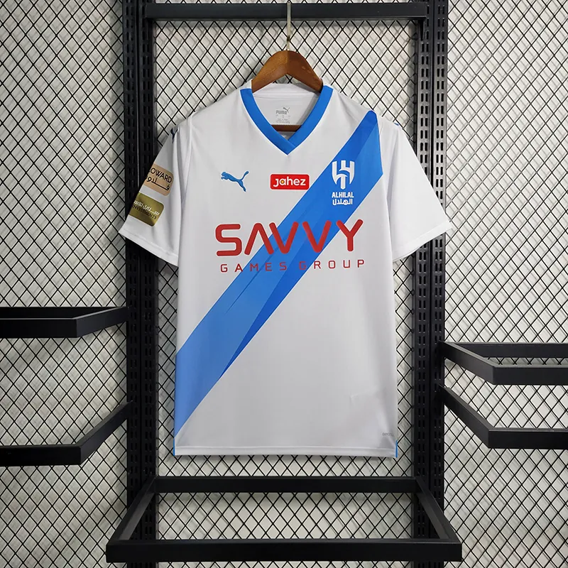 23-24 Al Hilal away size S-4XL Soccer Jersey 4